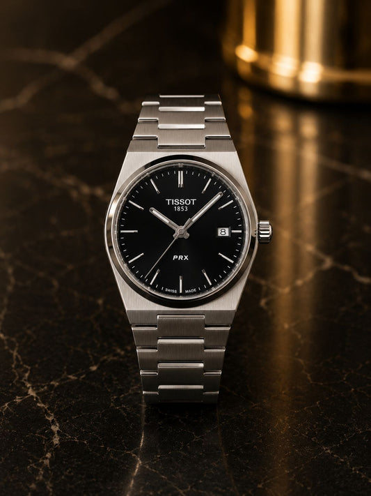 Black Dial Stainless Steel Watch Tissot