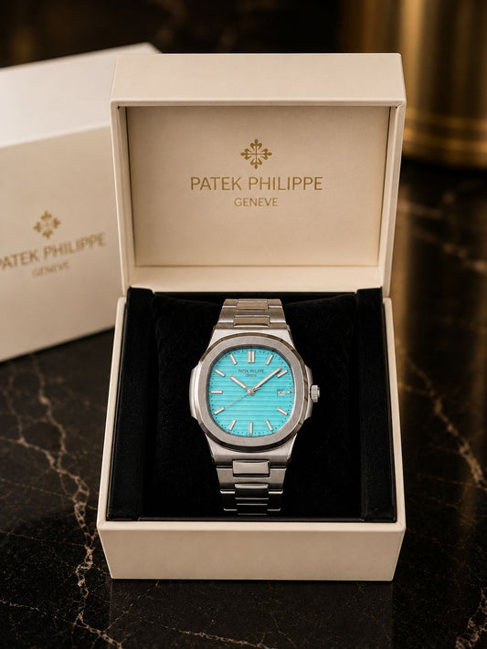 Elegant Turquoise Dial Dress Watch Patic Philippe