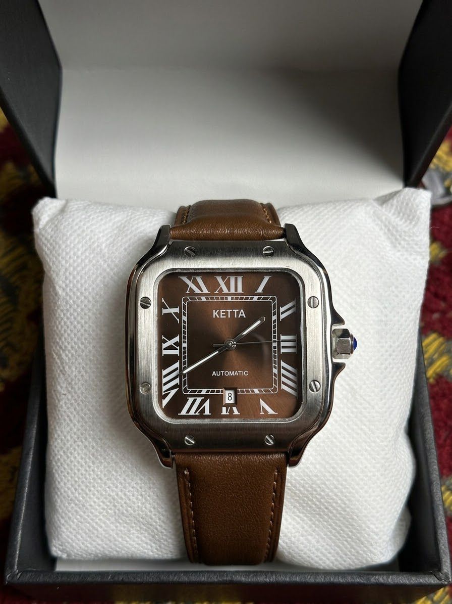 Ketta Square Dial Classic Dress Watch
